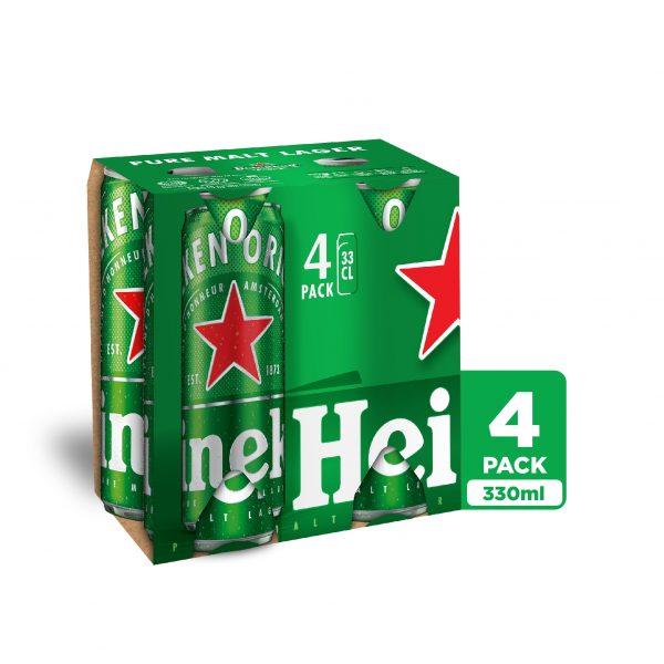 Heineken Premium Lager 330ml Sleek Can-947
